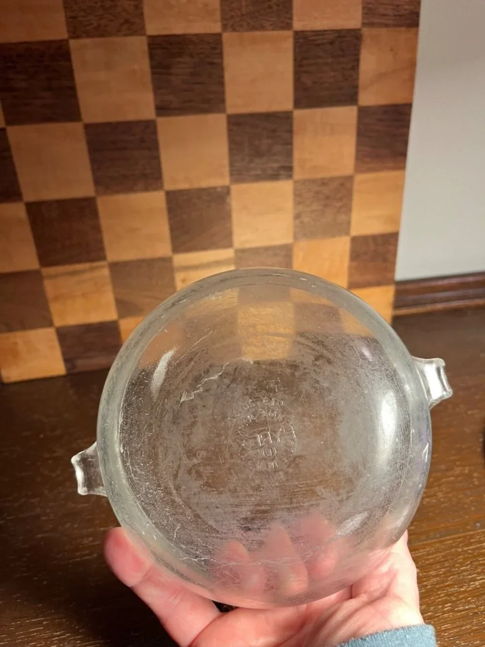 Small Vintage Pyrex Casserole Dish A1227, no lid, cloudy scratches